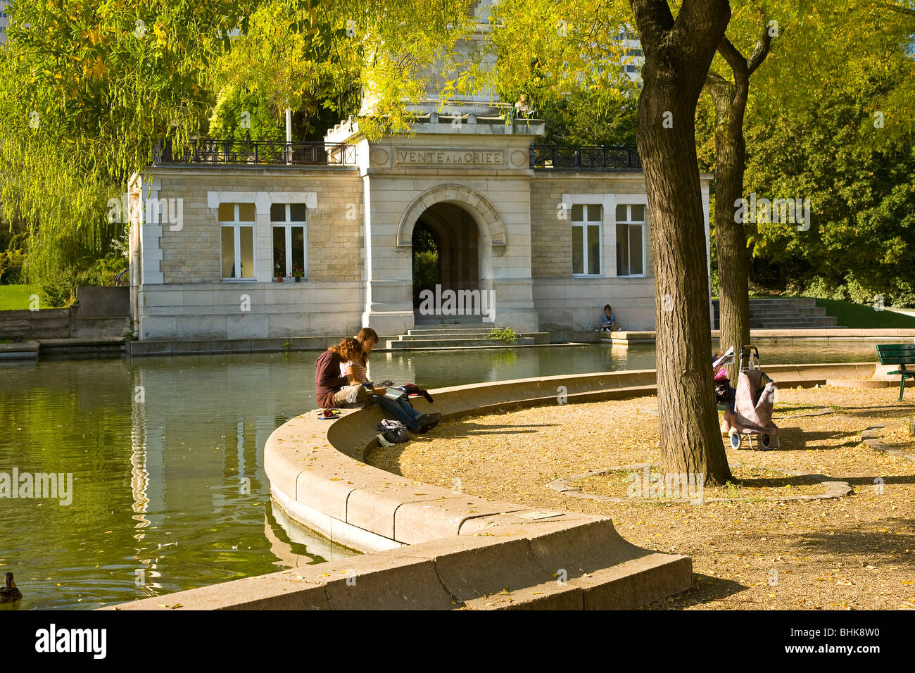 GEORGES BRASSENS Park, Parigi Foto Stock
