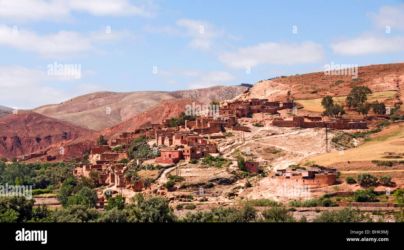 Villaggio berbero Atlante Marocco Foto Stock