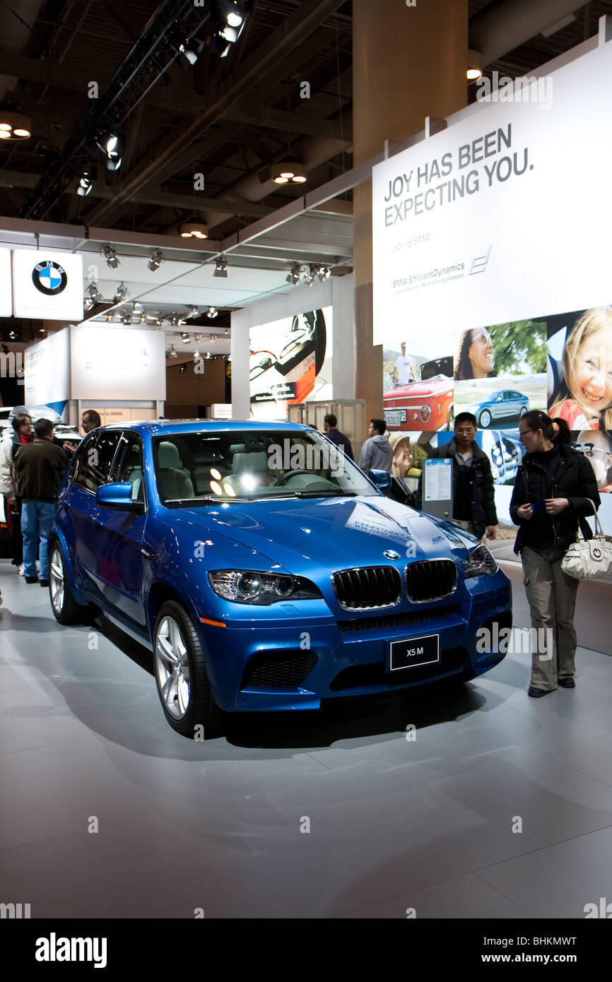 2011 BMW serie 'M' crossover suv blu Foto Stock