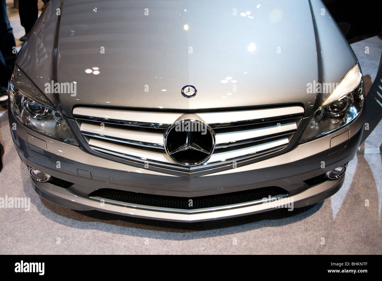 'Mercedes Benz' 'Classe C' 'anteriore griglia' Foto Stock