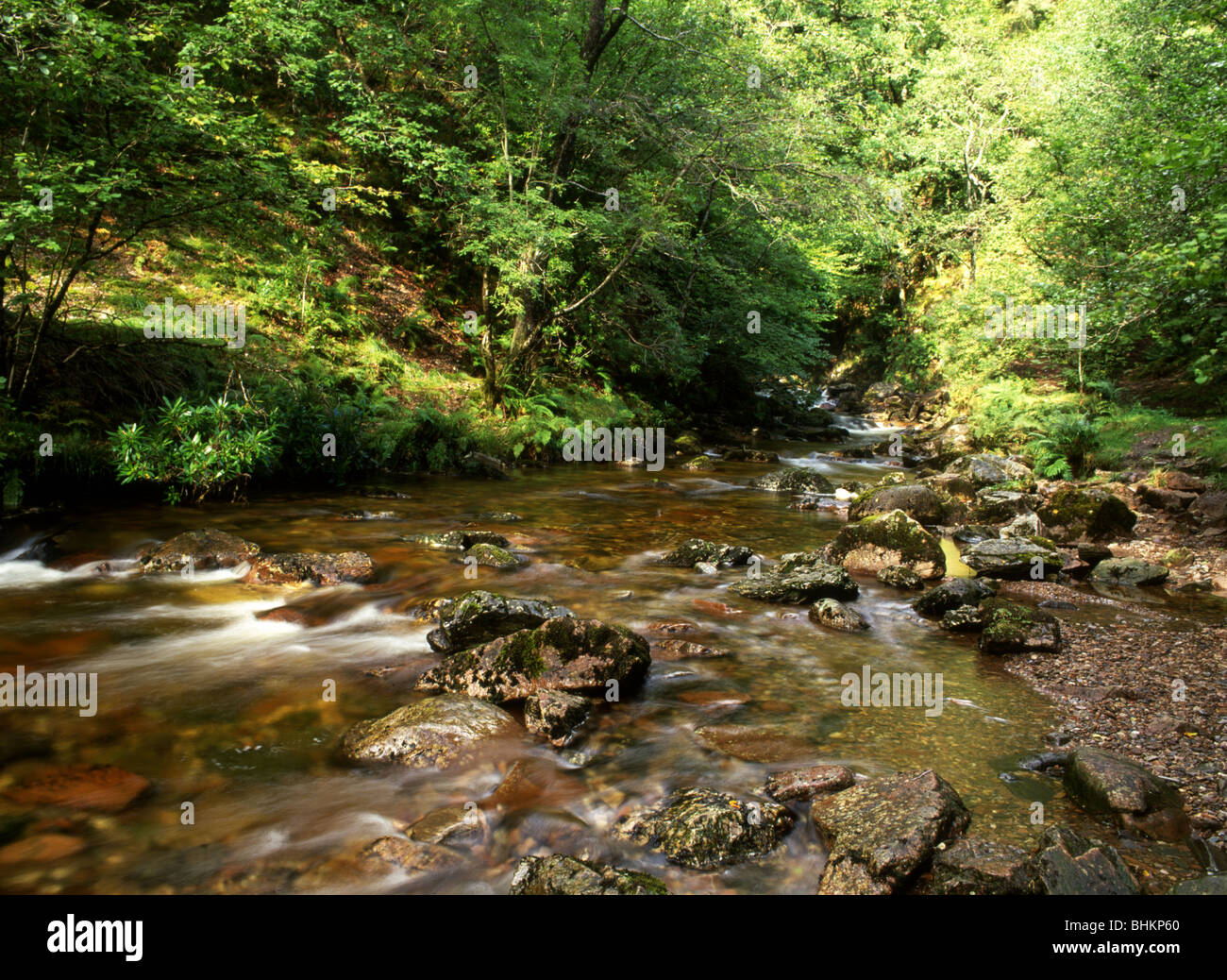 Fiume Leven da Kinlockleven Foto Stock