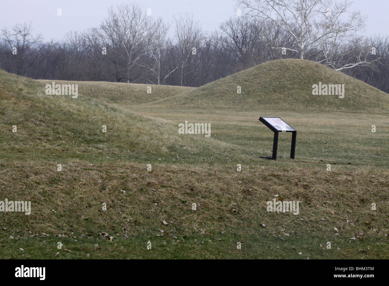 Hopewell Culture National Historical Park Indian mounds earthworks Chillicothe ohio Foto Stock