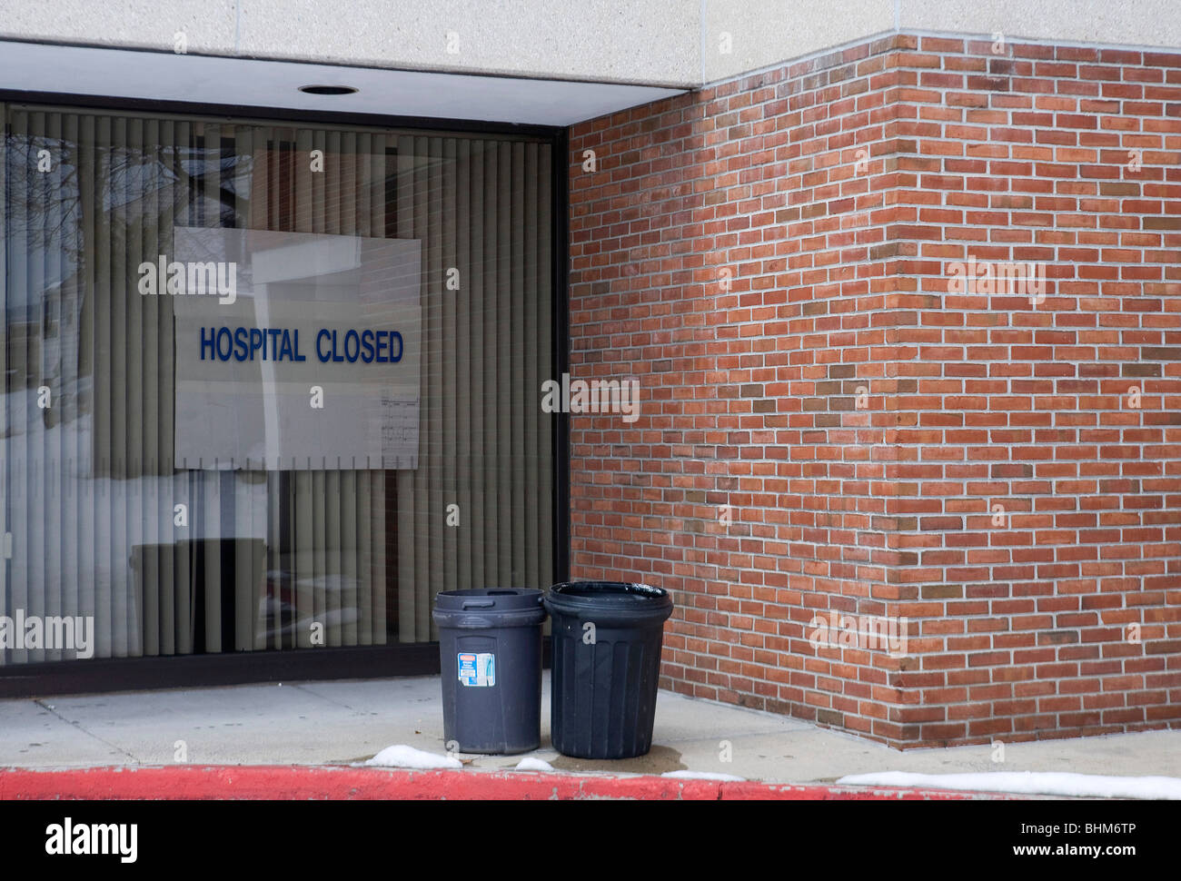 Un recente ha chiuso ospedale in Western Maryland. Foto Stock