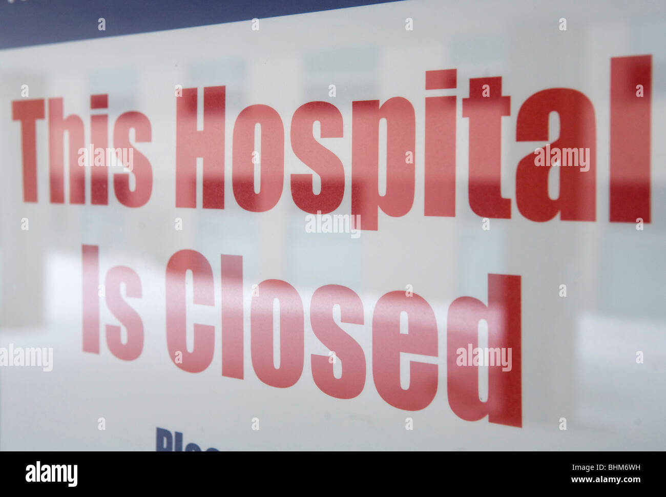 Un recente ha chiuso ospedale in Western Maryland. Foto Stock