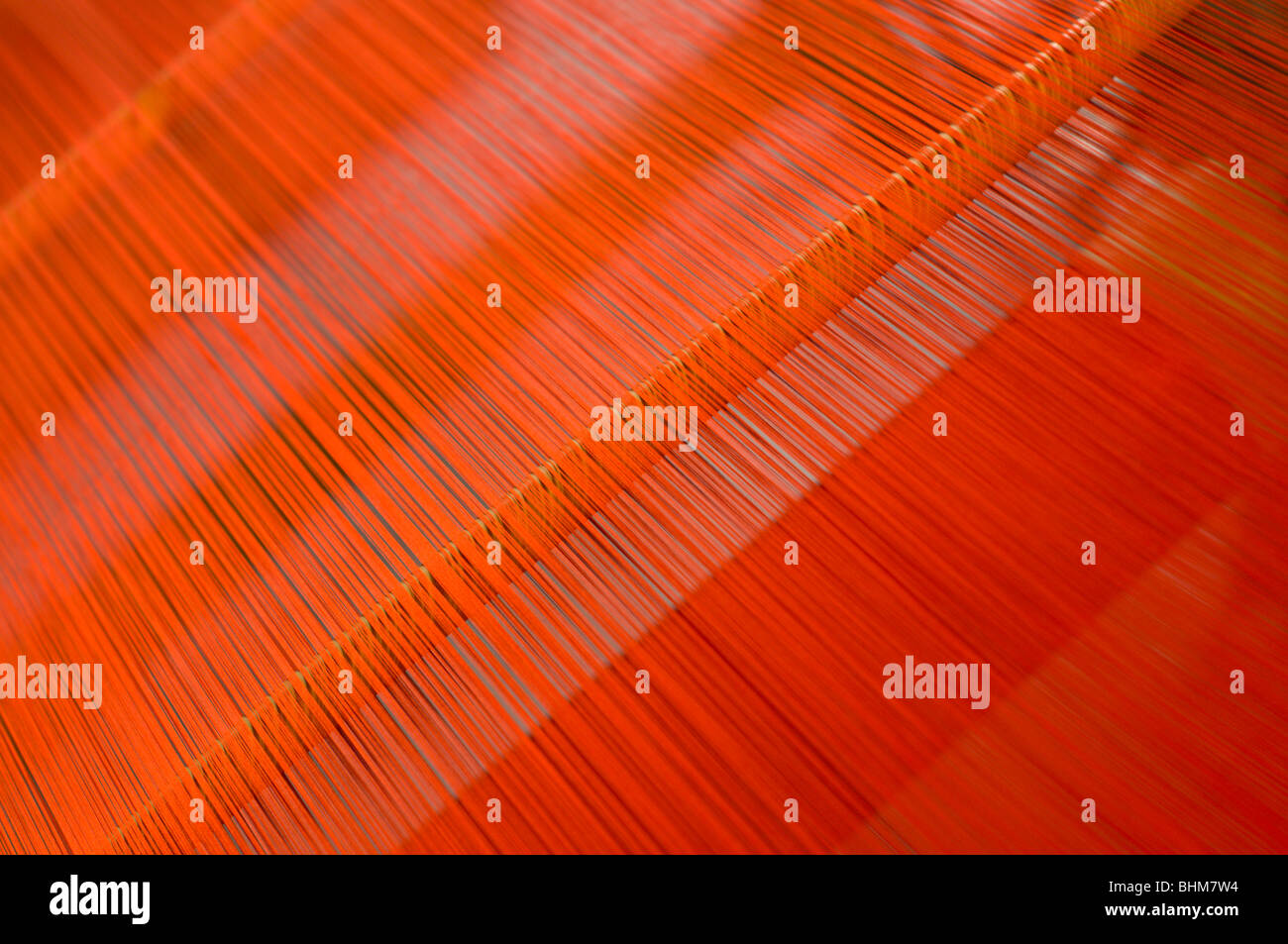 Abstract dei filati utilizzati nella tessitura del kimono giapponese Foto Stock
