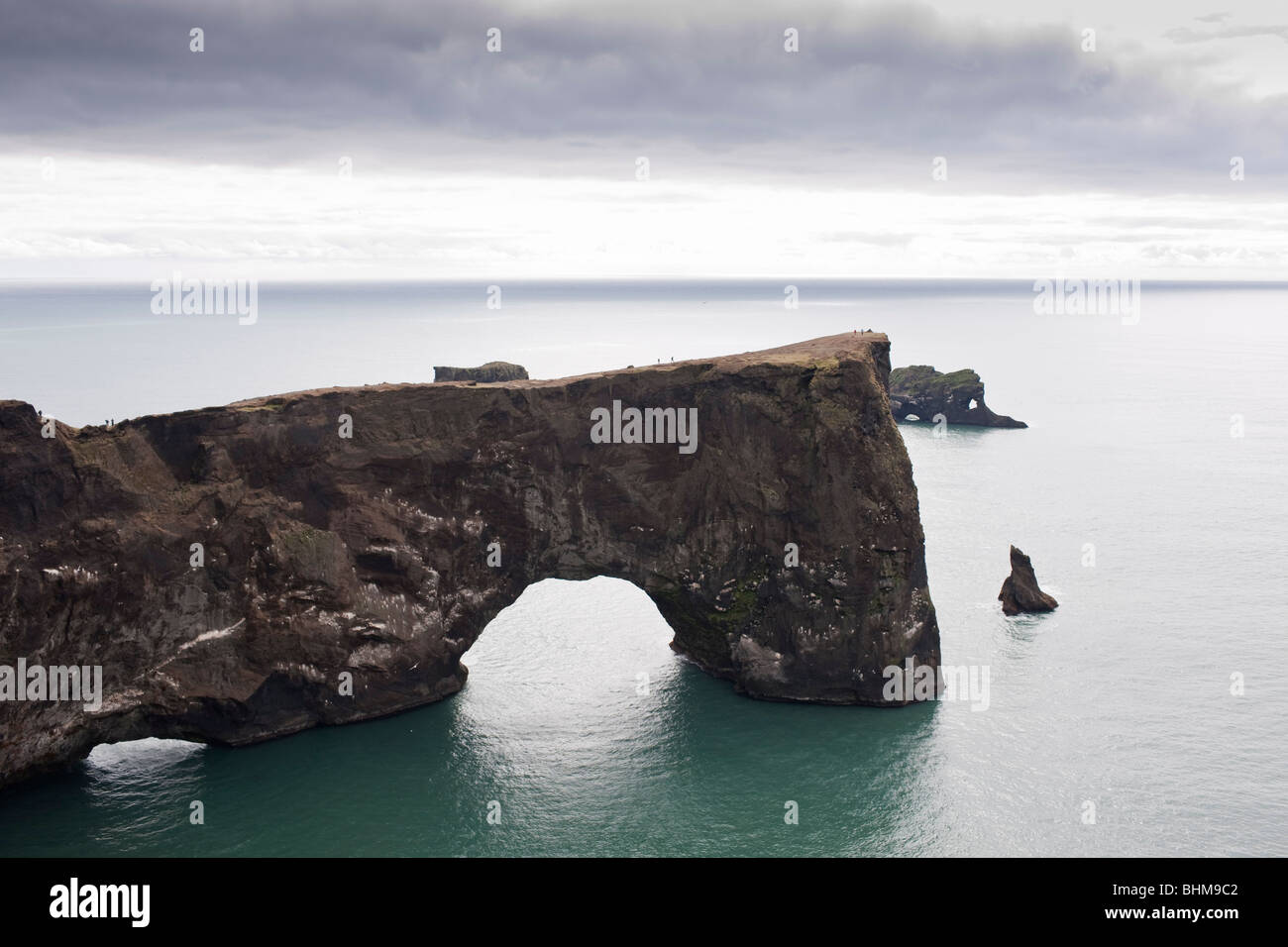 La penisola, Dyrholaey alla costa sud dell'Islanda Foto Stock