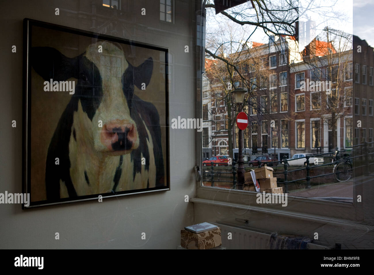 Holland, Amsterdam, galleria Mokum, arte Foto Stock