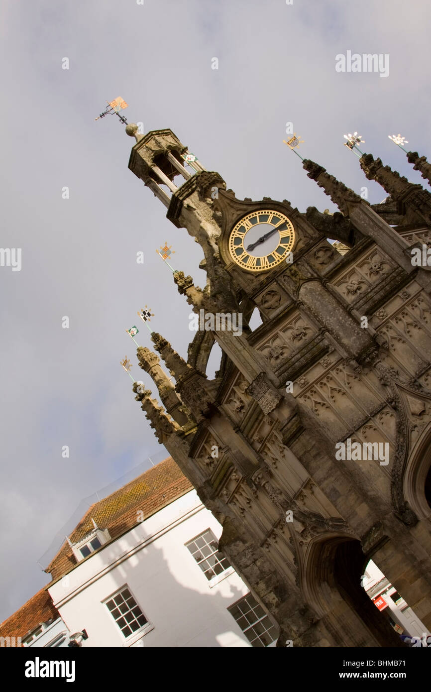 Il mercato vecchio Cross, Chichester, Sussex Foto Stock