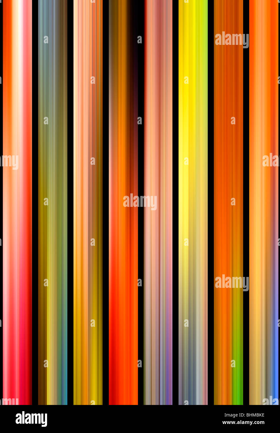 I colori astratti linee verticali Foto Stock