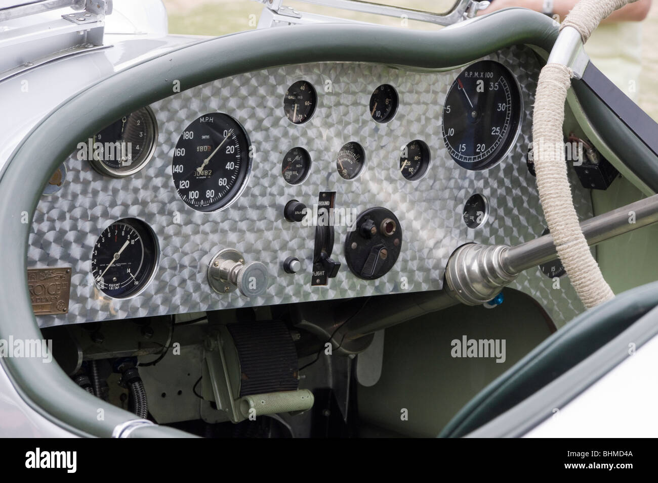 Rolls Royce Handlye speciali su Phantom II telaio alimentato da un Merlin Aero Engine Foto Stock