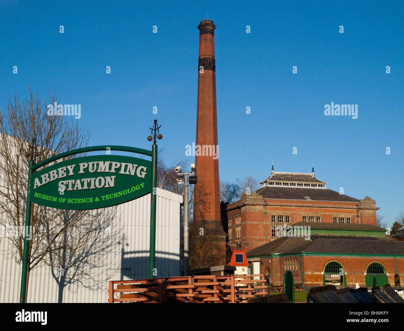 Il Abbey Pumping Station vicino a Leicester City Centre, LEICESTERSHIRE REGNO UNITO Inghilterra Foto Stock