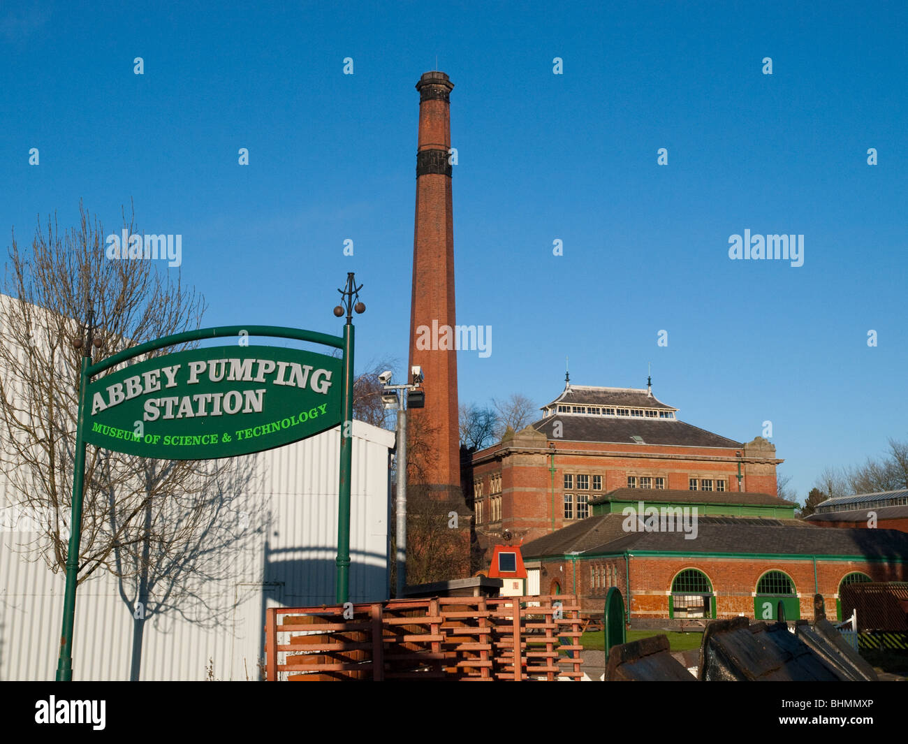 Il Abbey Pumping Station vicino a Leicester City Centre, LEICESTERSHIRE REGNO UNITO Inghilterra Foto Stock