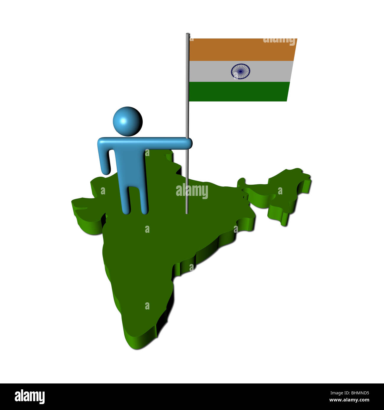 Indian flag map illustration immagini e fotografie stock ad alta ...