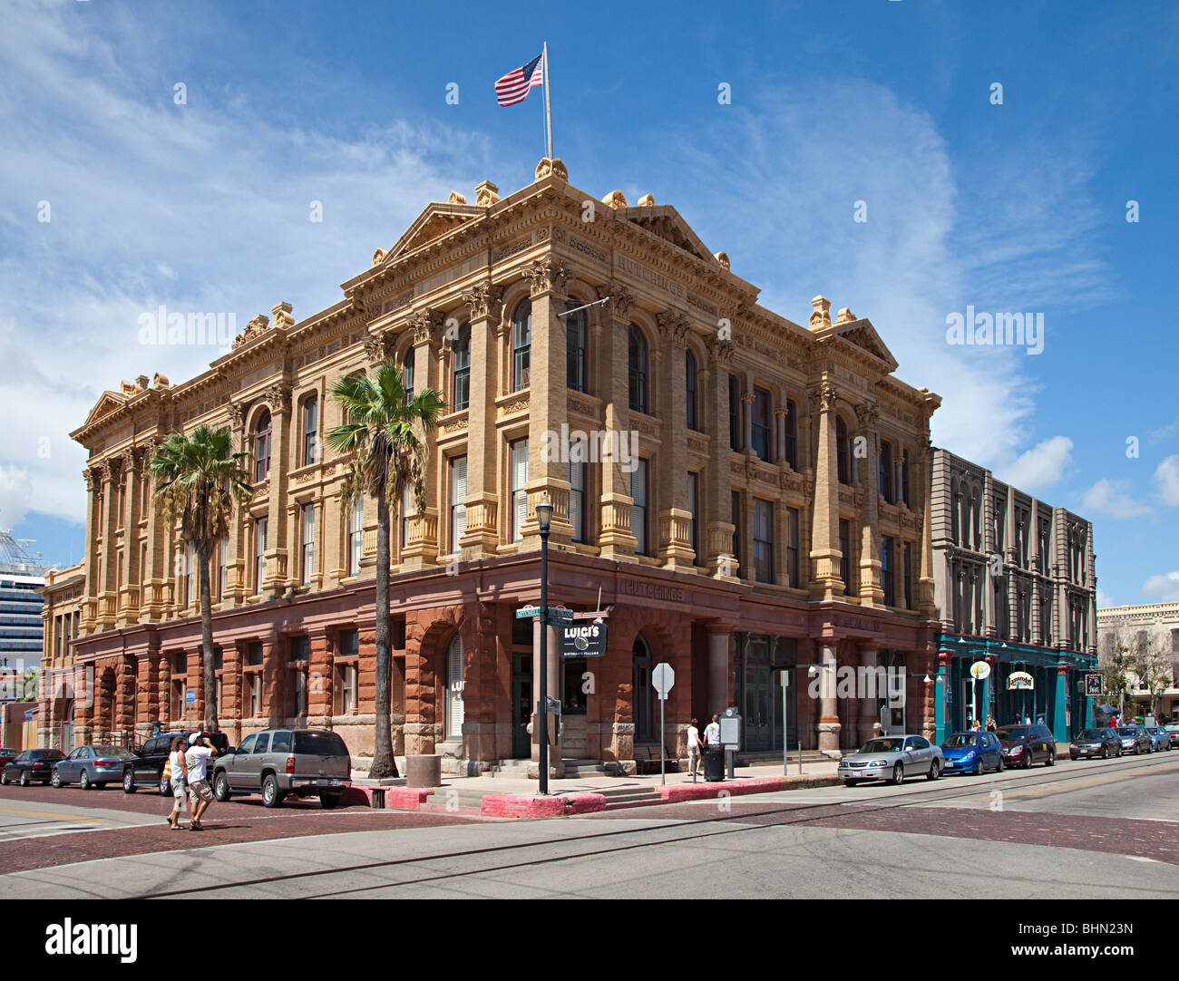 Hutchings e Sealey edificio rinascimentale in stile revival Galveston Texas USA Foto Stock