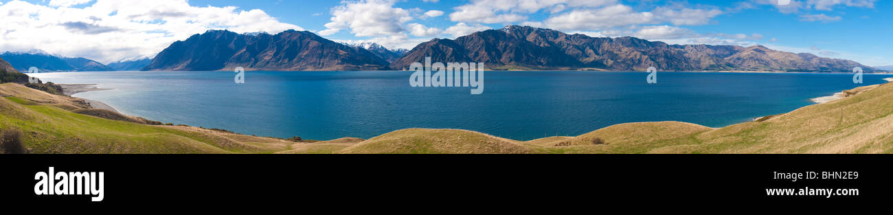 Lago Hawea, Isola del Sud, Nuova Zelanda Foto Stock