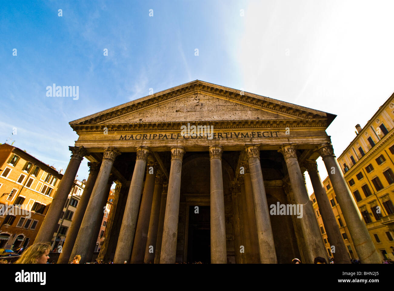 Vista sul Pantheon, Roma Foto Stock