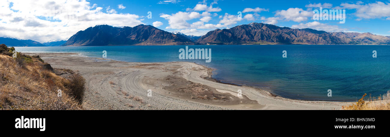 Lago Hawea, Isola del Sud, Nuova Zelanda Foto Stock