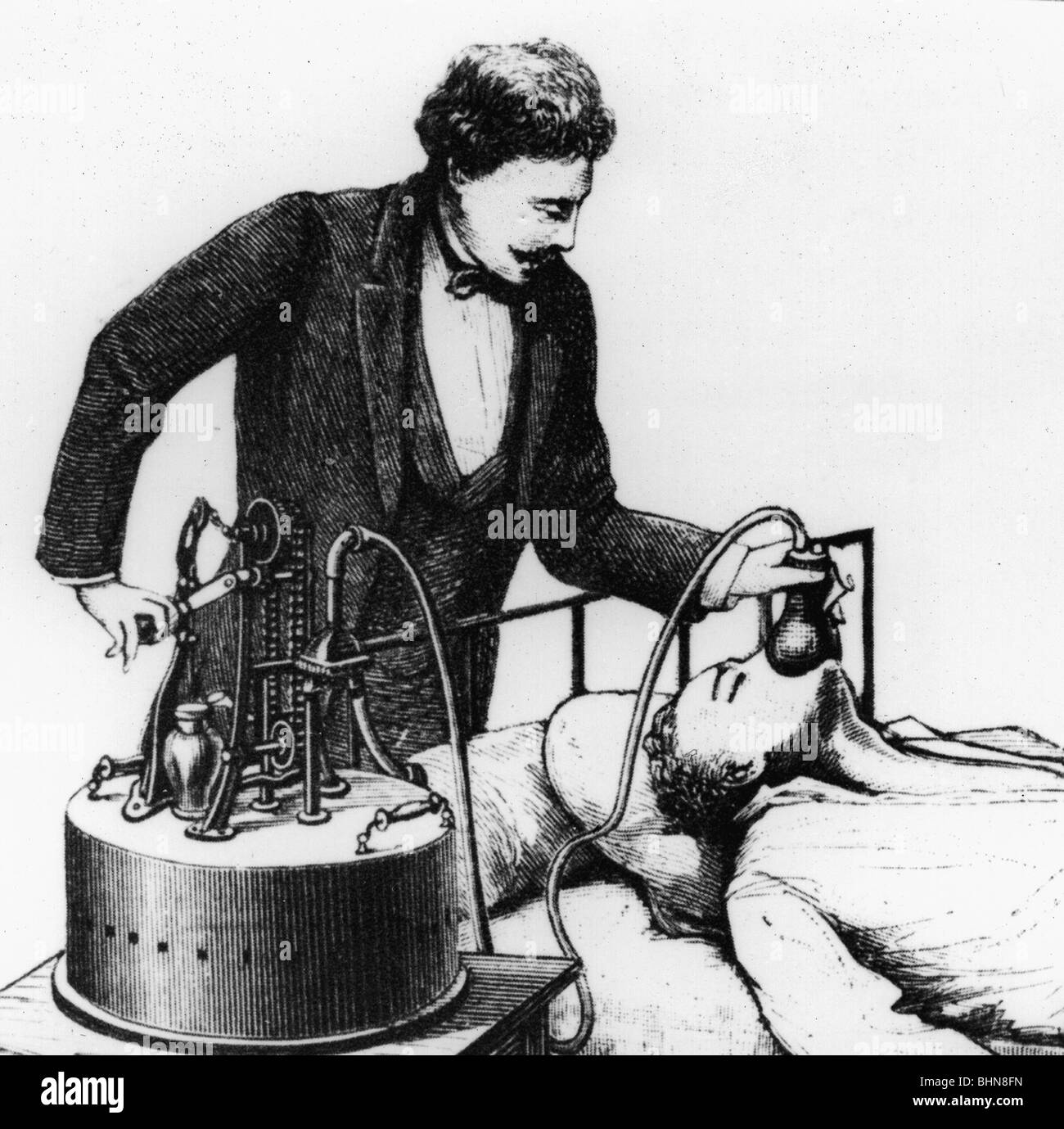 medicina, narcosi, macchina anestetica, 2nd metà del 19th secolo, , Foto Stock