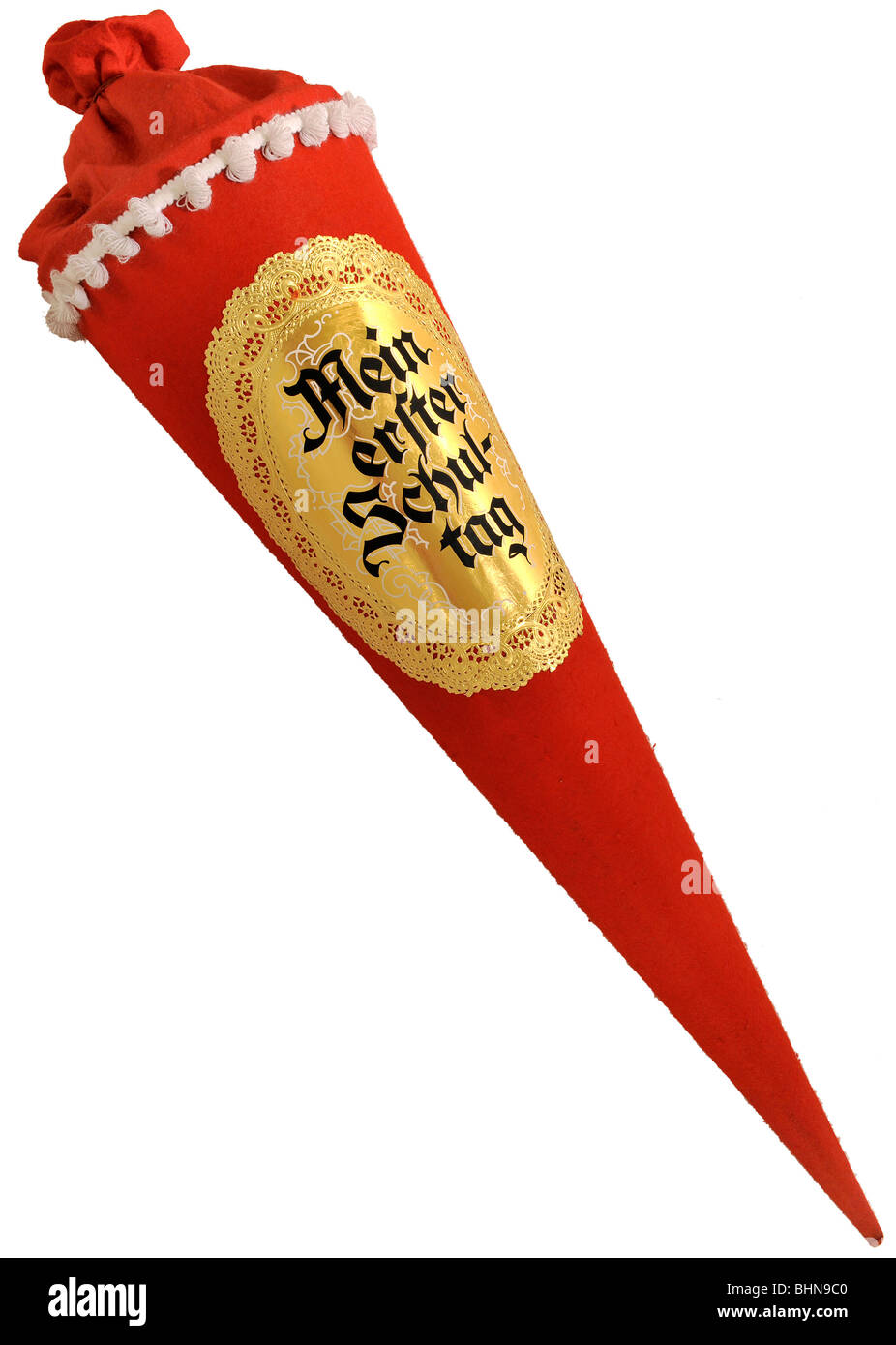 Istruzione, Germania, circa 1964, schultuete, 'il mio primo giorno a scuola', simbolo, simbolico, iscrizione, iscrizione, primario, , Foto Stock