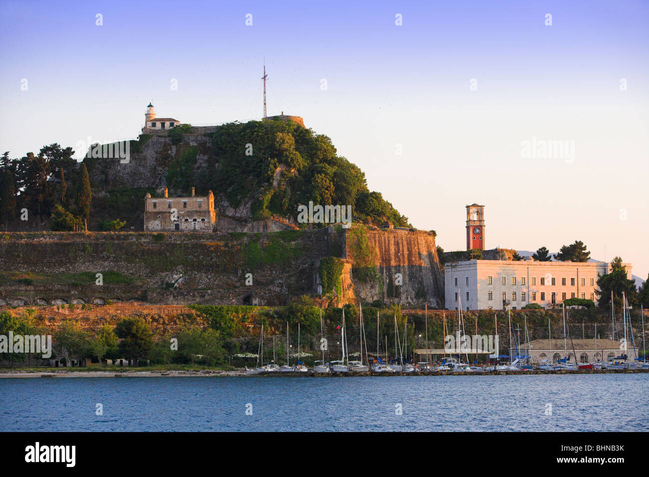 Fortezza vecchia citta di Corfu Foto Stock