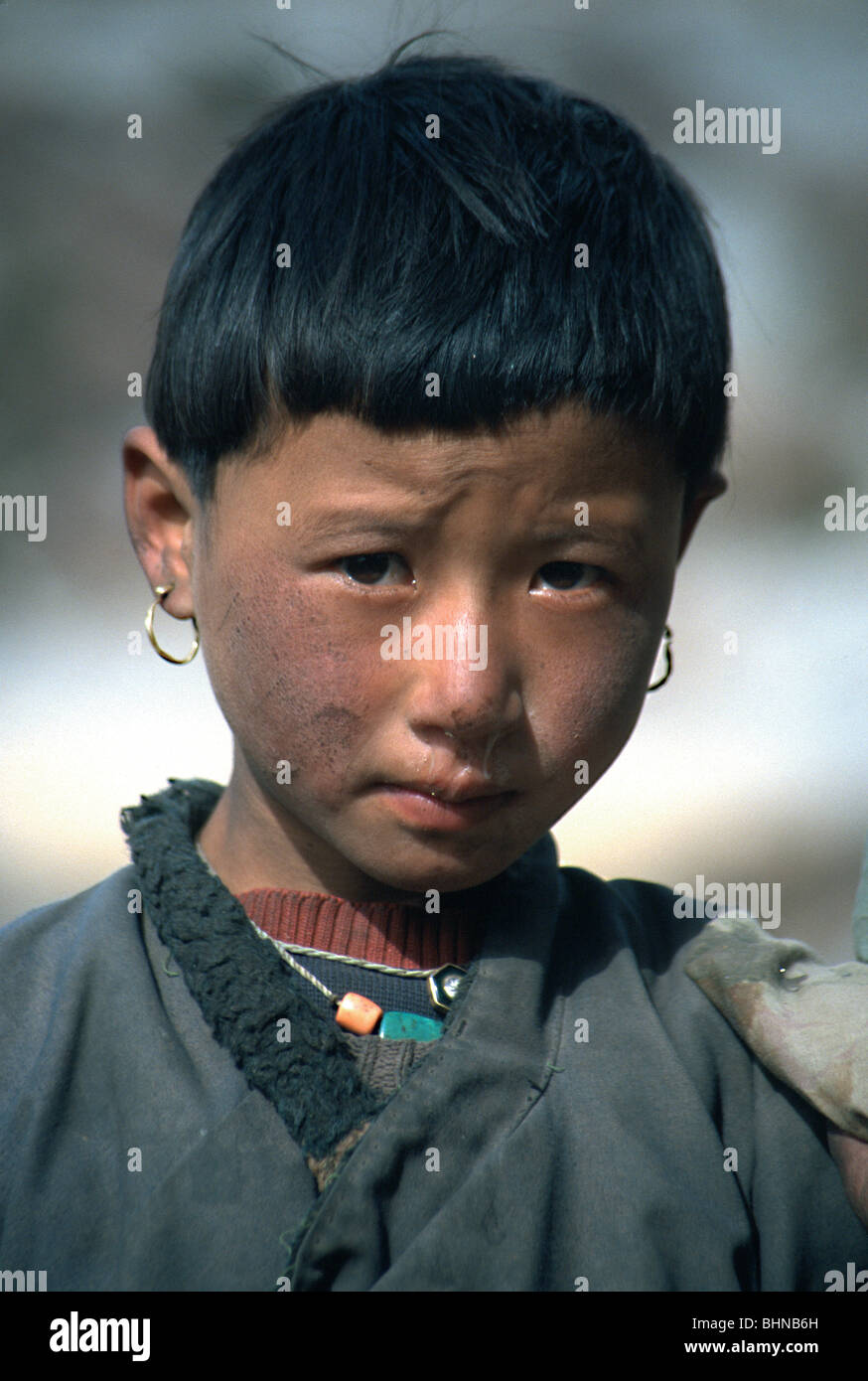 Gioventù tibetana Foto Stock