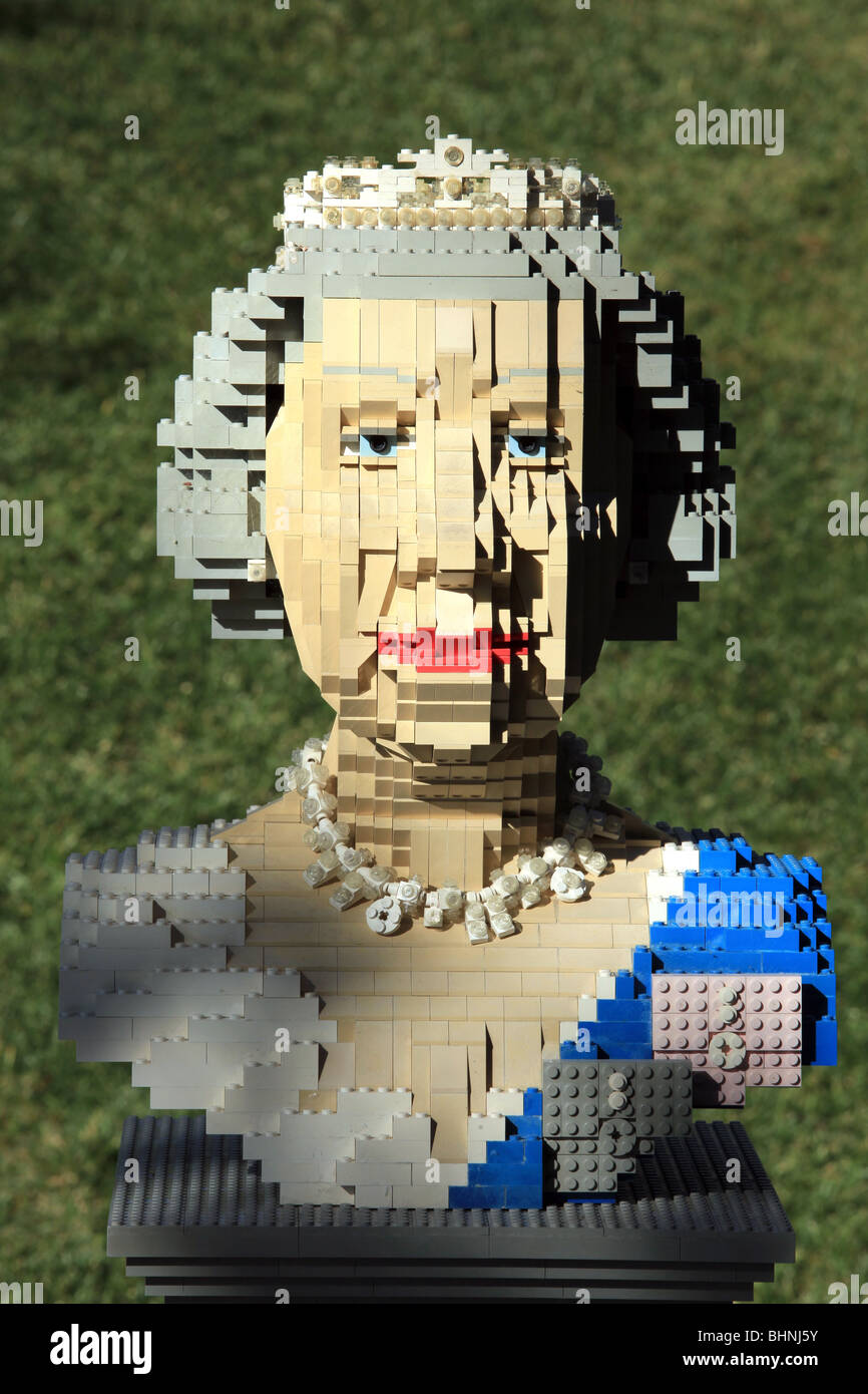 QUEEN ELIZABETH II LEGO 56TH U.S. Inaugurazione presidenziale di Barack Obama CARLSBAD CA USA 15 Gennaio 2009 Foto Stock