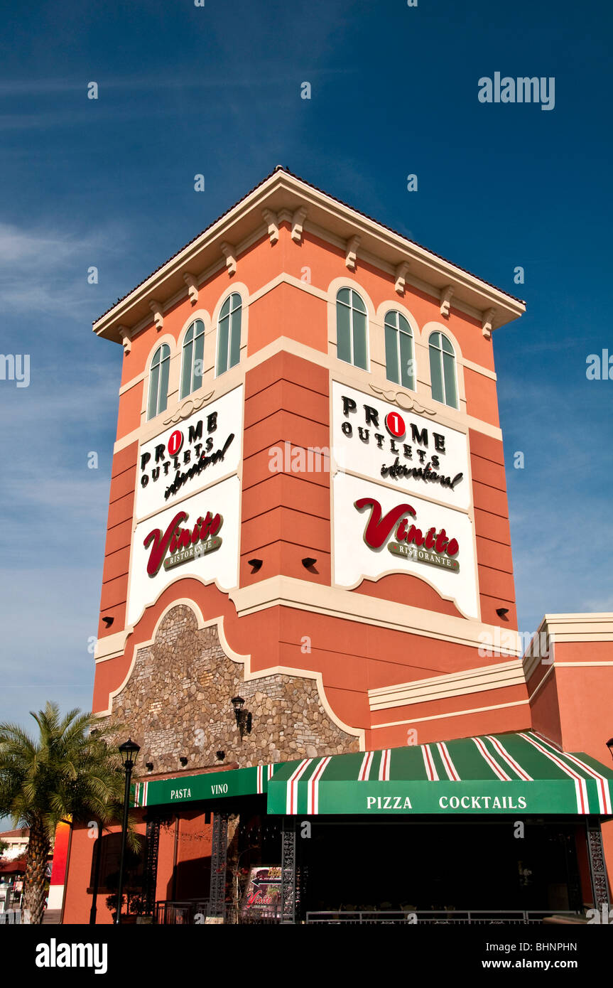 Prime Outlets discount mall international drive orlando fl florida shopping Foto Stock