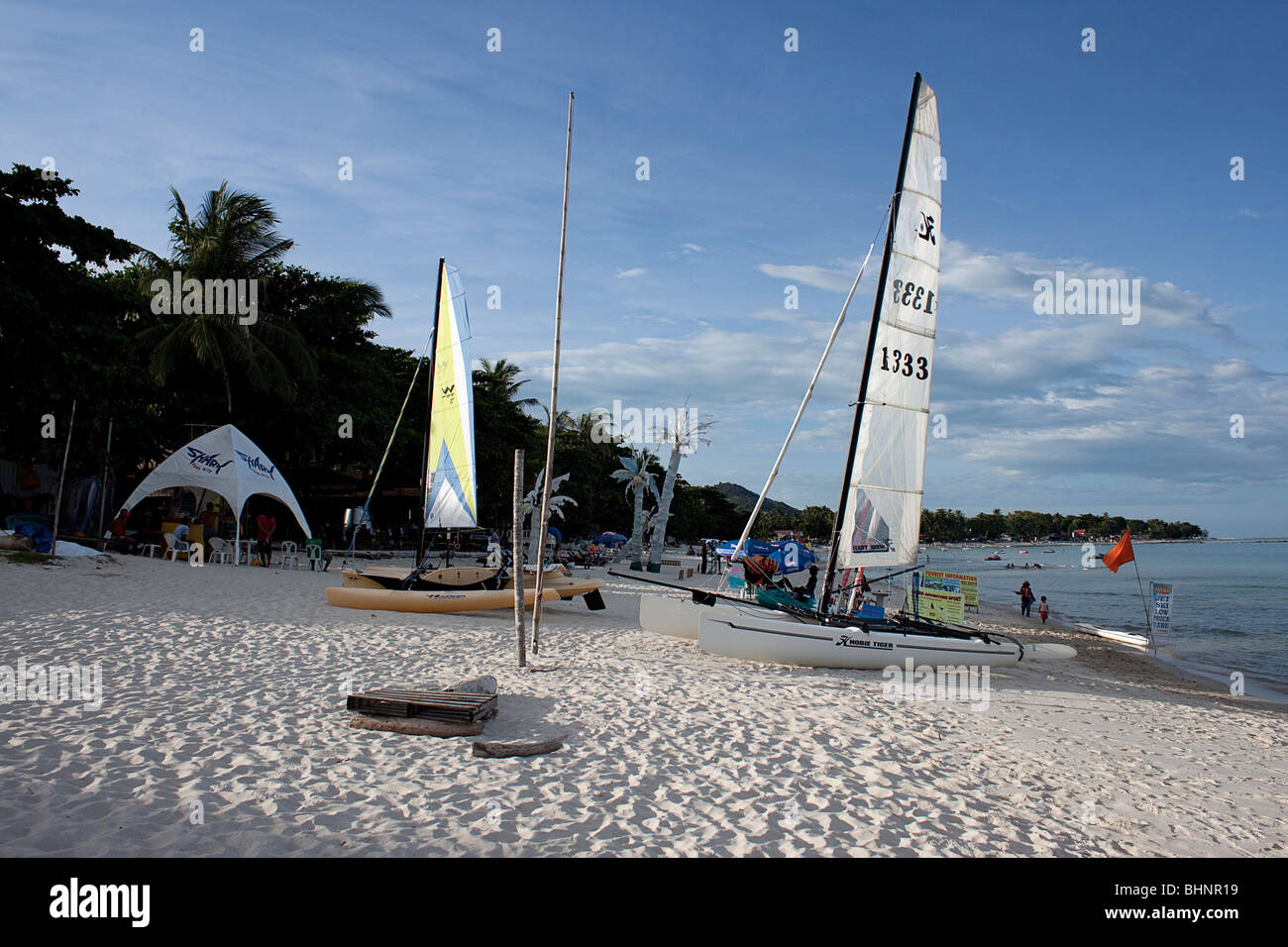 La spiaggia di Chaweng Koh Samui Thailandia Foto Stock