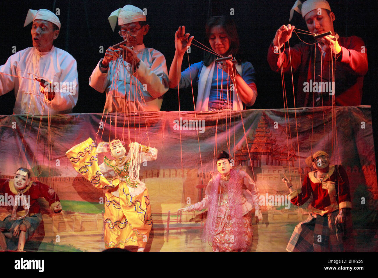 Myanmar Birmania, Mandalay marionette, Foto Stock