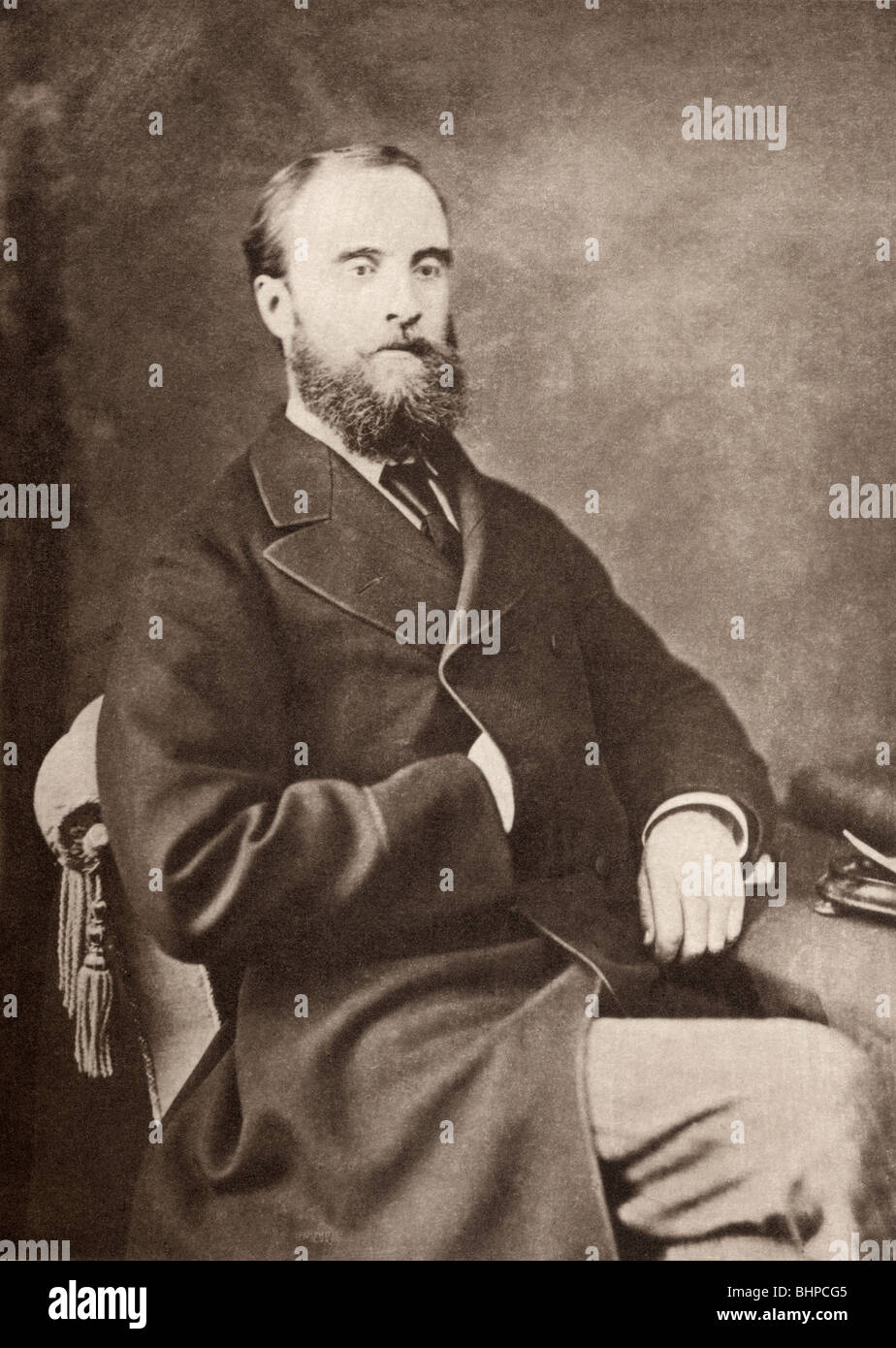 Charles Stewart Parnell, 1846 - 1891, visto qui a vent'anni. Irlandese politico nazionalista Foto Stock