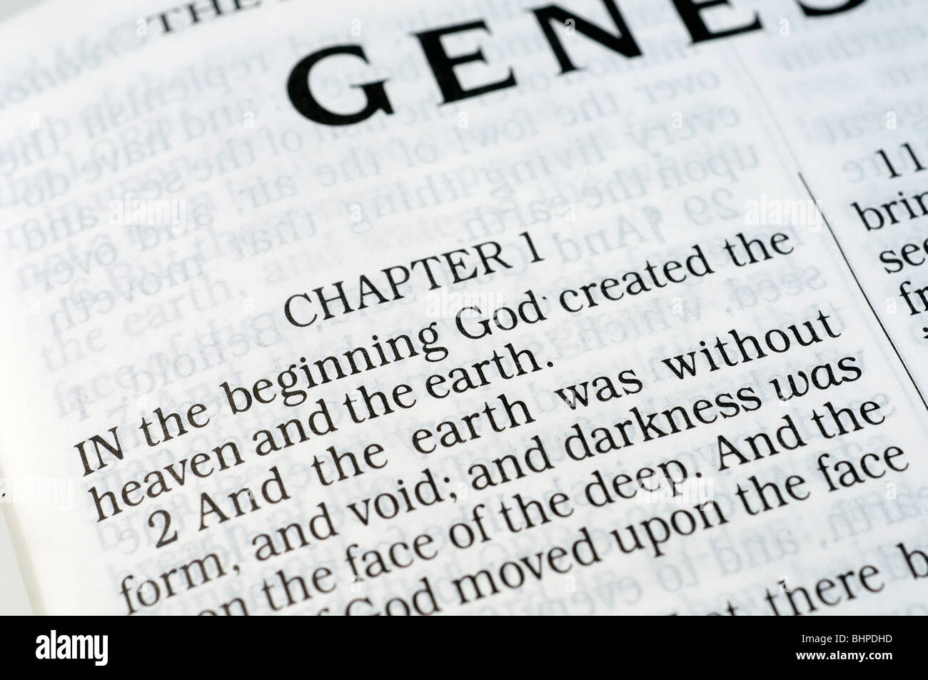 Libro della Genesi (Bibbia) Foto Stock