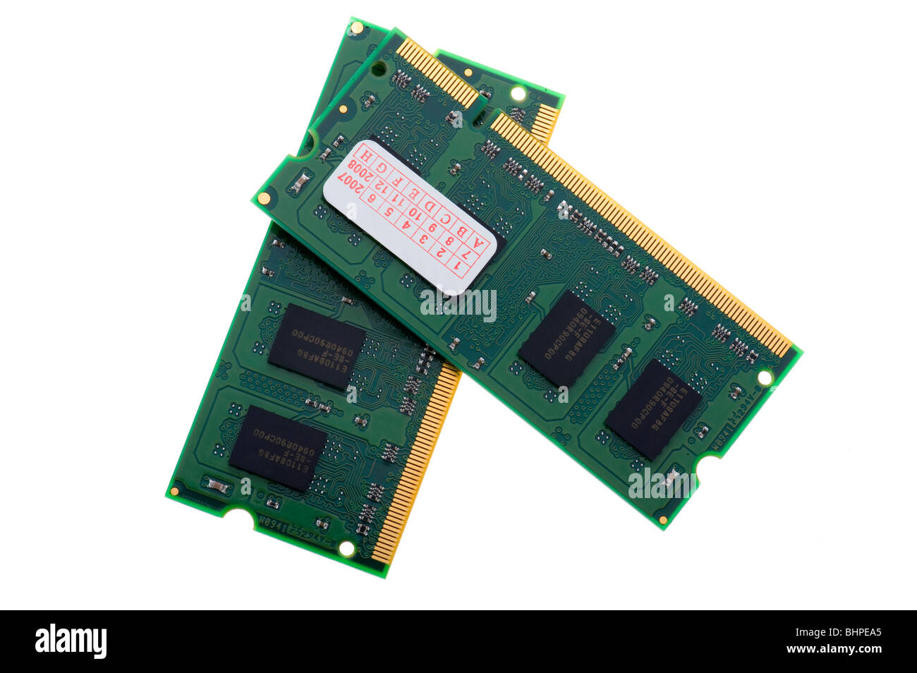 Oggetto su bianco - strumento di memoria del computer Foto Stock