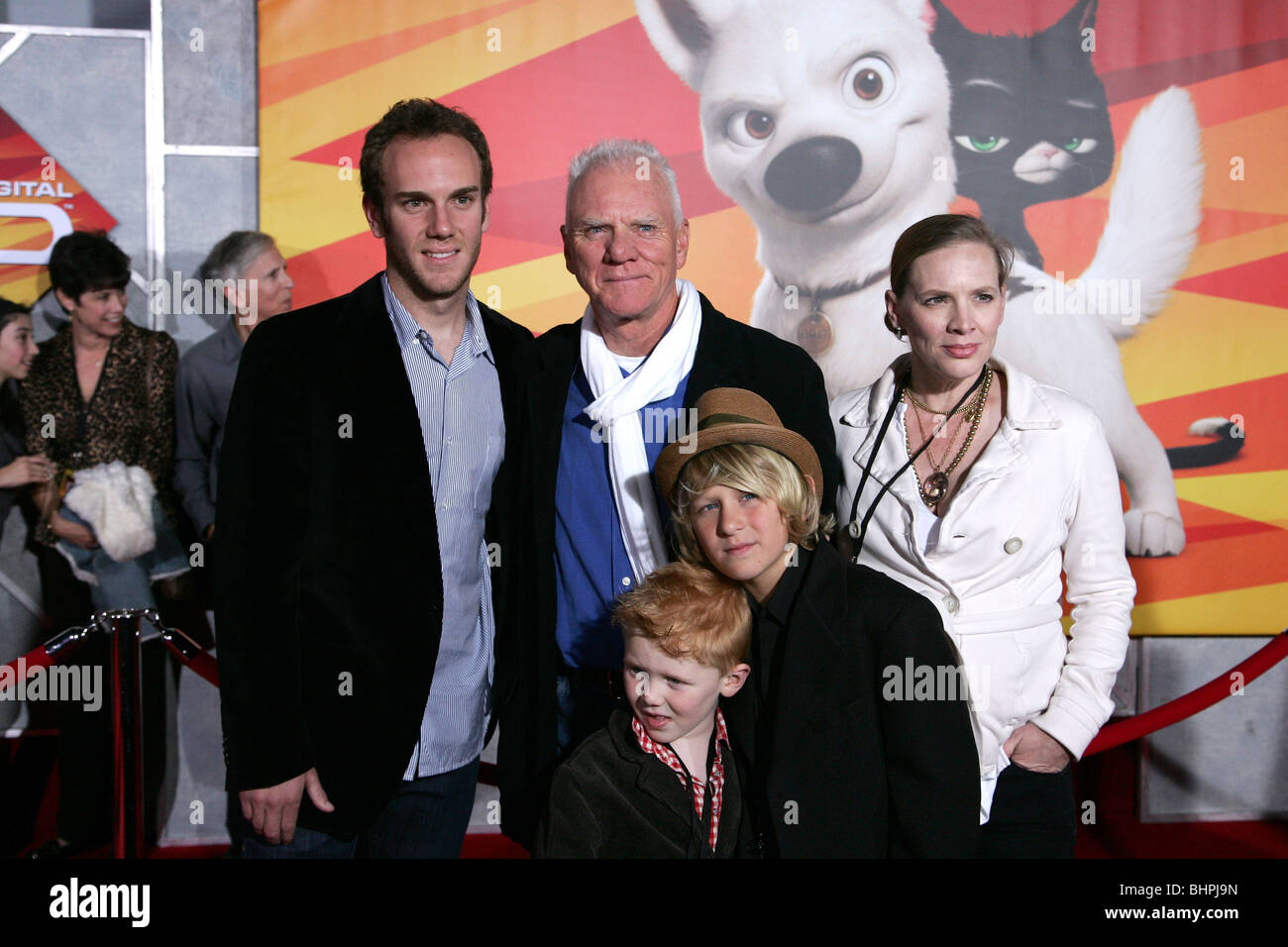 MALCOLM MCDOWELL vite familiari PREMIERE MONDIALE HOLLYWOOD Los Angeles CA USA 17 Novembre 2008 Foto Stock