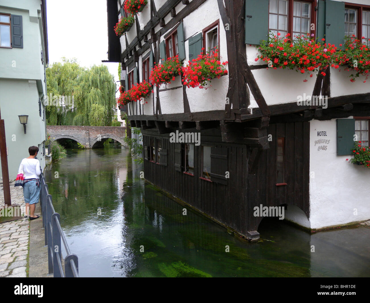 Fischerviertel, Ulm, Baden-Württemberg, Deutschland | fishermens trimestre, Ulm, Baden-Wuerttemberg, Germania Foto Stock