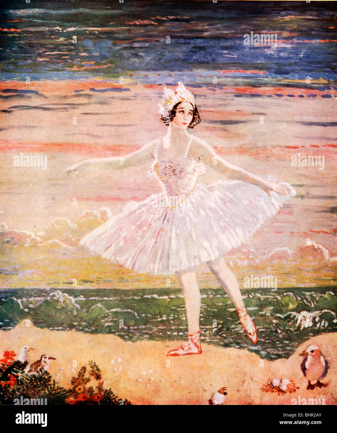Anna Pavlova, da William Orpen, pittura della ballerina russa che ha vissuto a Londra e morì in 1931 Foto Stock