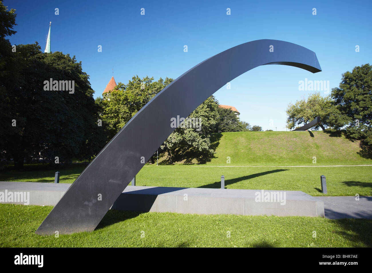 Estonia - Europa orientale, paesi baltici, Tallinn, linea spezzata monumento (Memoriale per le vittime del traghetto Estonia disastro) Foto Stock