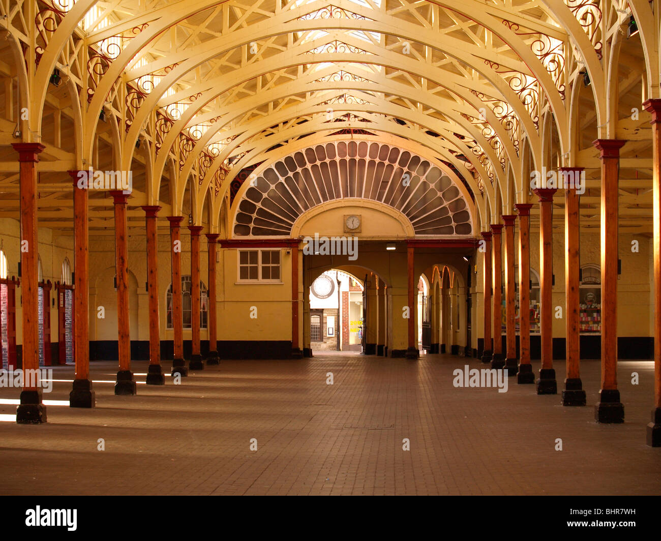 Barnstaple bauletto mercato, Devon Foto Stock