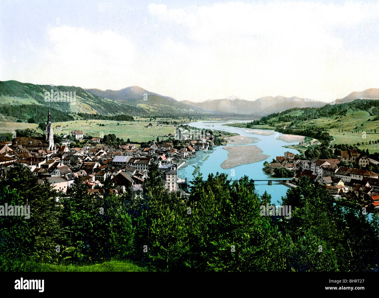 Bad Tolz und Krankeheil Alta Baviera Foto Stock