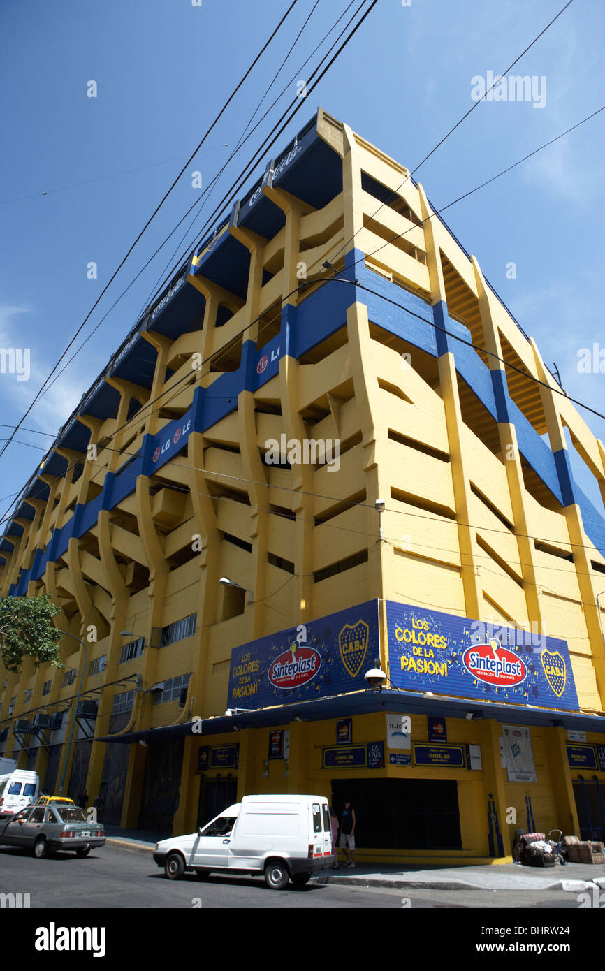 Esterno dell'Alberto J Armando la bombonera Stadium casa atletico Boca Juniors football club la boca Foto Stock
