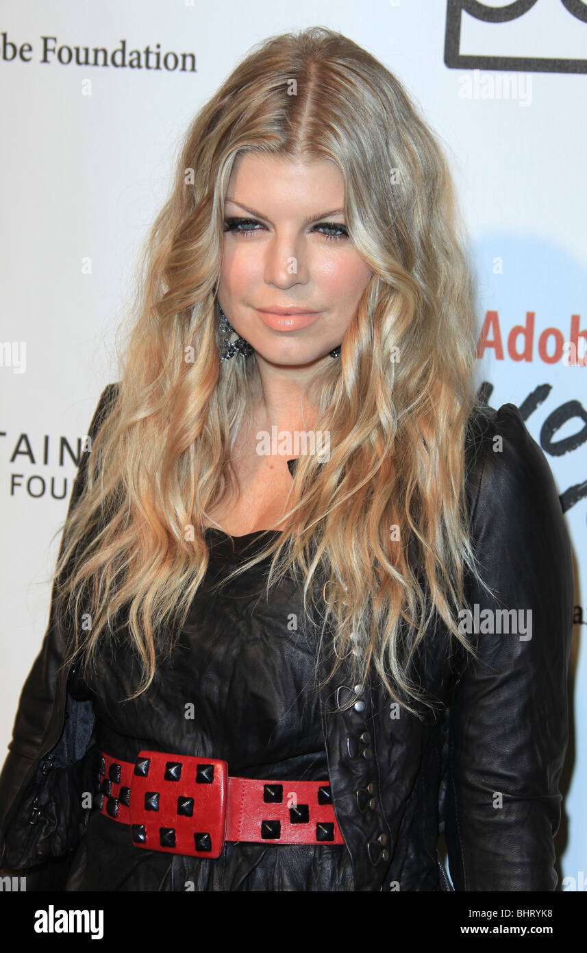 FERGIE 5TH Annuale Black Eyed Peas PEAPOD FOUNDATION CONCERTO BENEFICO DOWNTOWN LOS ANGELES CA USA 05 febbraio 2009 Foto Stock