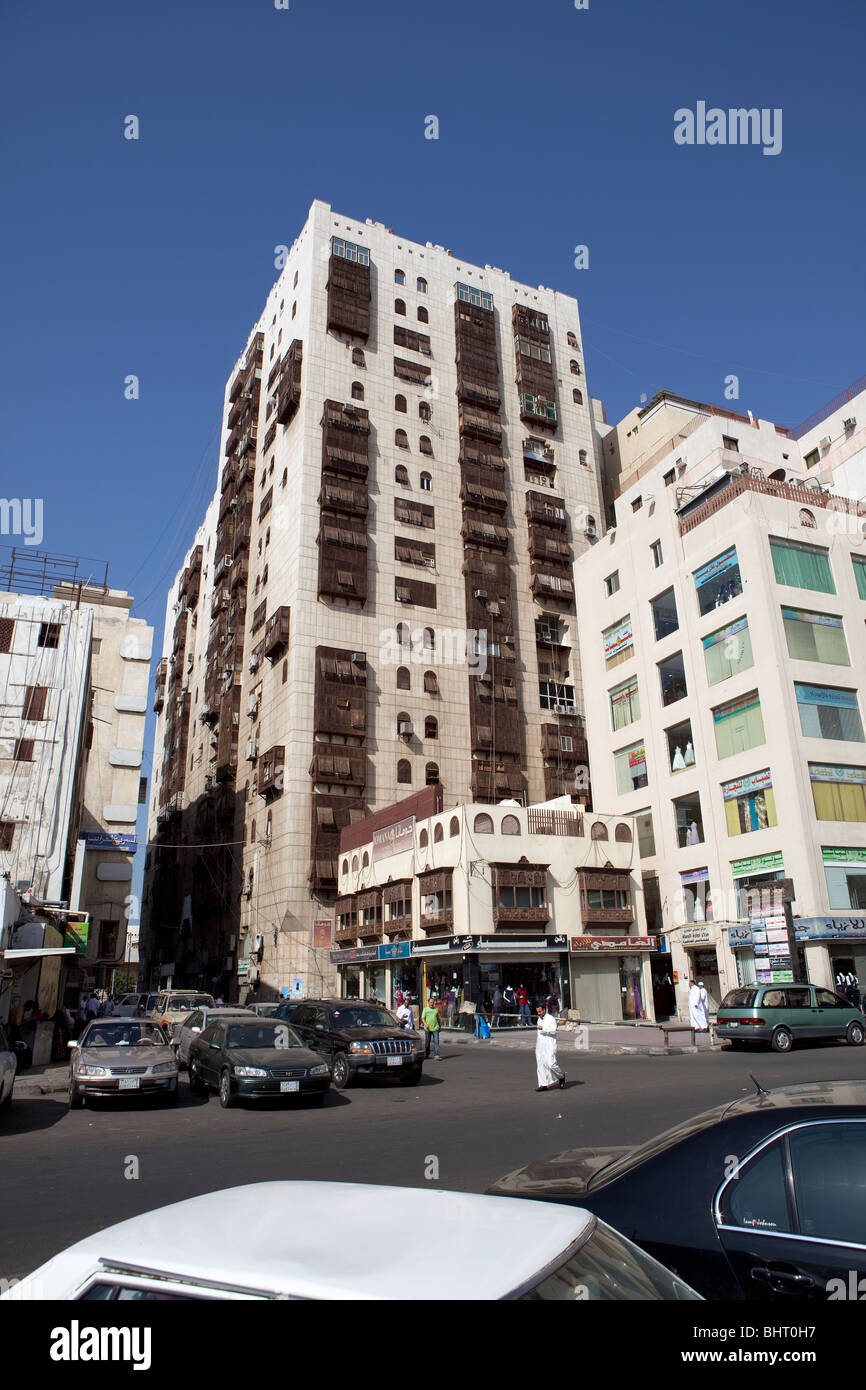 Al Balad città vecchia Jeddah Arabia Saudita mercato souk Foto Stock