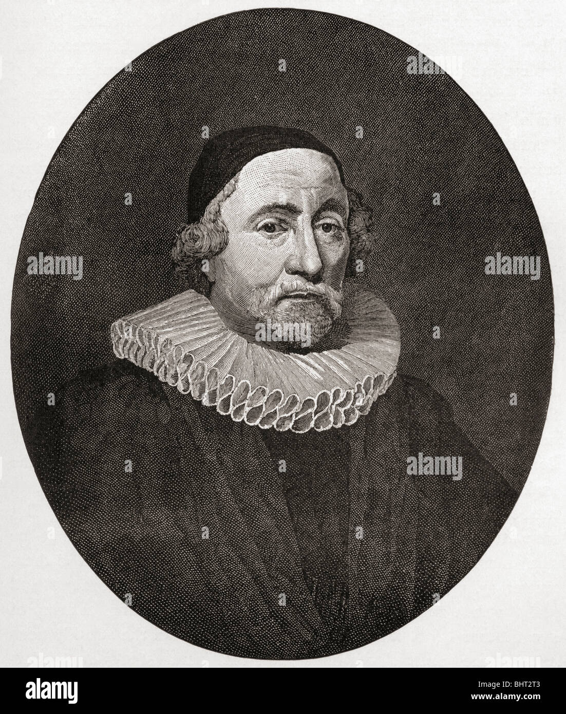 James Ussher o Usher, 1581 a 1656. Chiesa di Irlanda Arcivescovo di Armagh e Primate di tutta l'Irlanda. Foto Stock