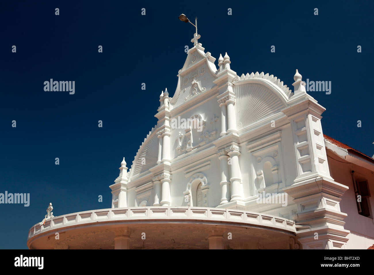 India Kerala, Kothamangalam, Mar Thoma dettaglio anteriore Foto Stock