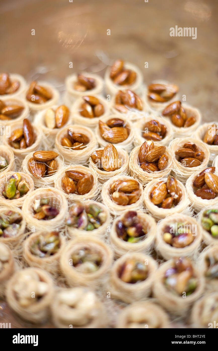 Baclava sweet food Arabia Saudita Arabian Jeddah Foto Stock