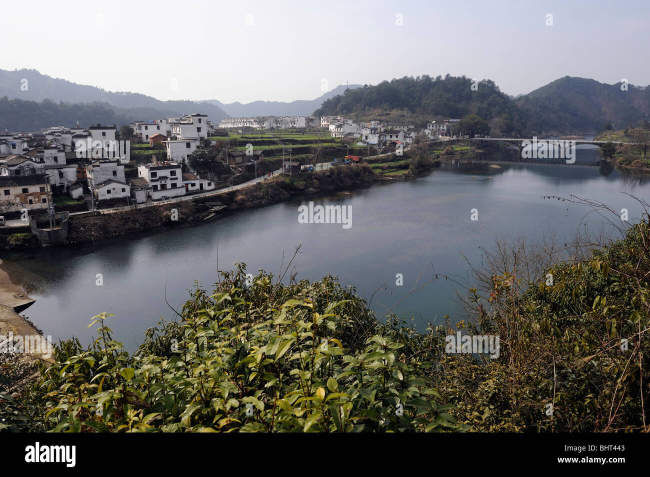 Villaggio Wangkou in Wuyuan, provincia di Jiangxi, Cina. Foto Stock