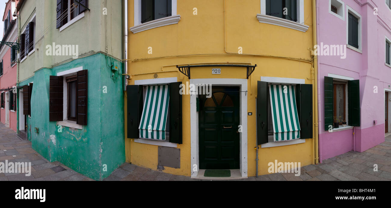 Isola di Burano Venezia Italia Foto Stock