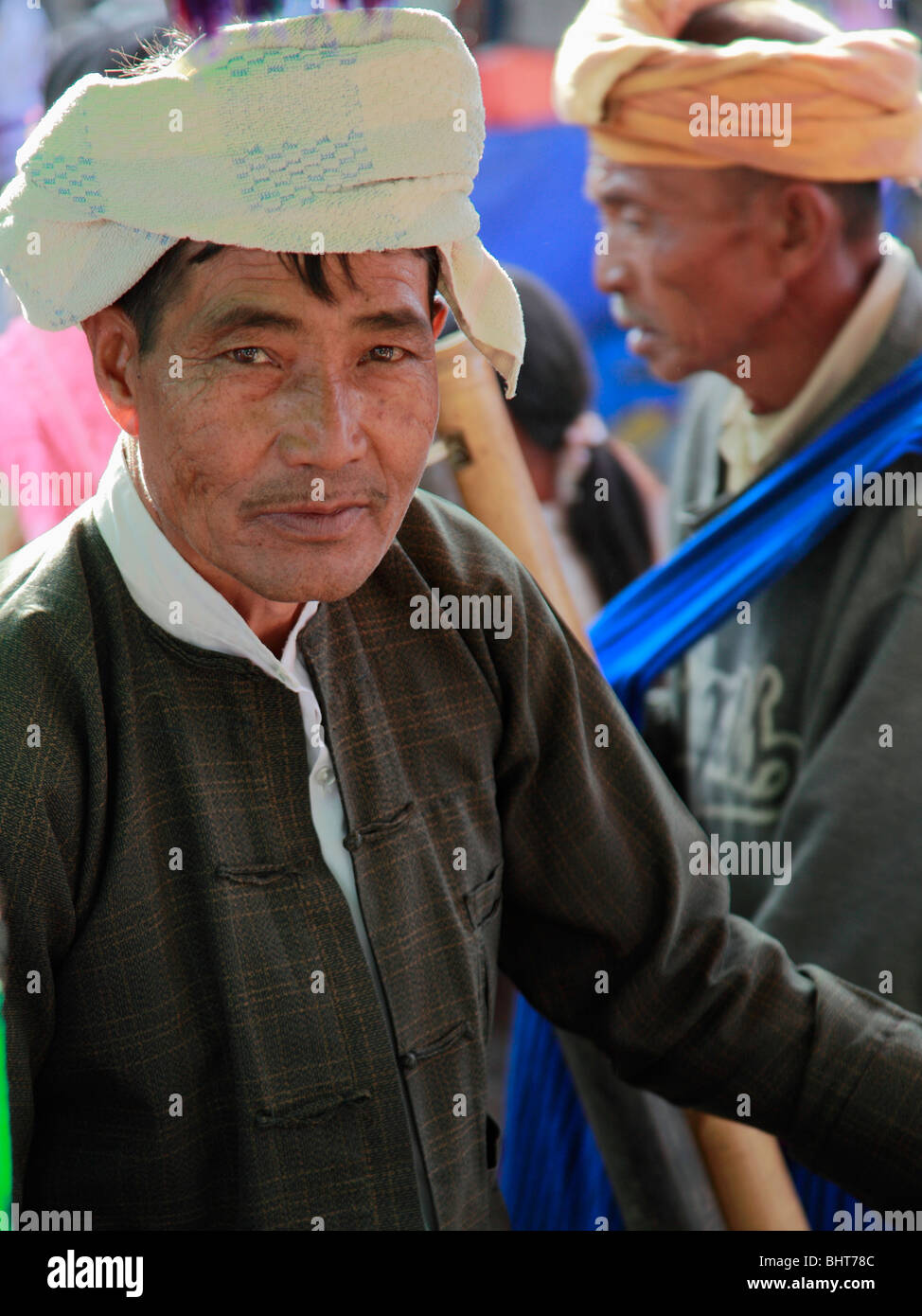 Myanmar Birmania, Nyaungshwe, Shan uomo ritratto, le popolazioni tribali, Stato Shan, Foto Stock