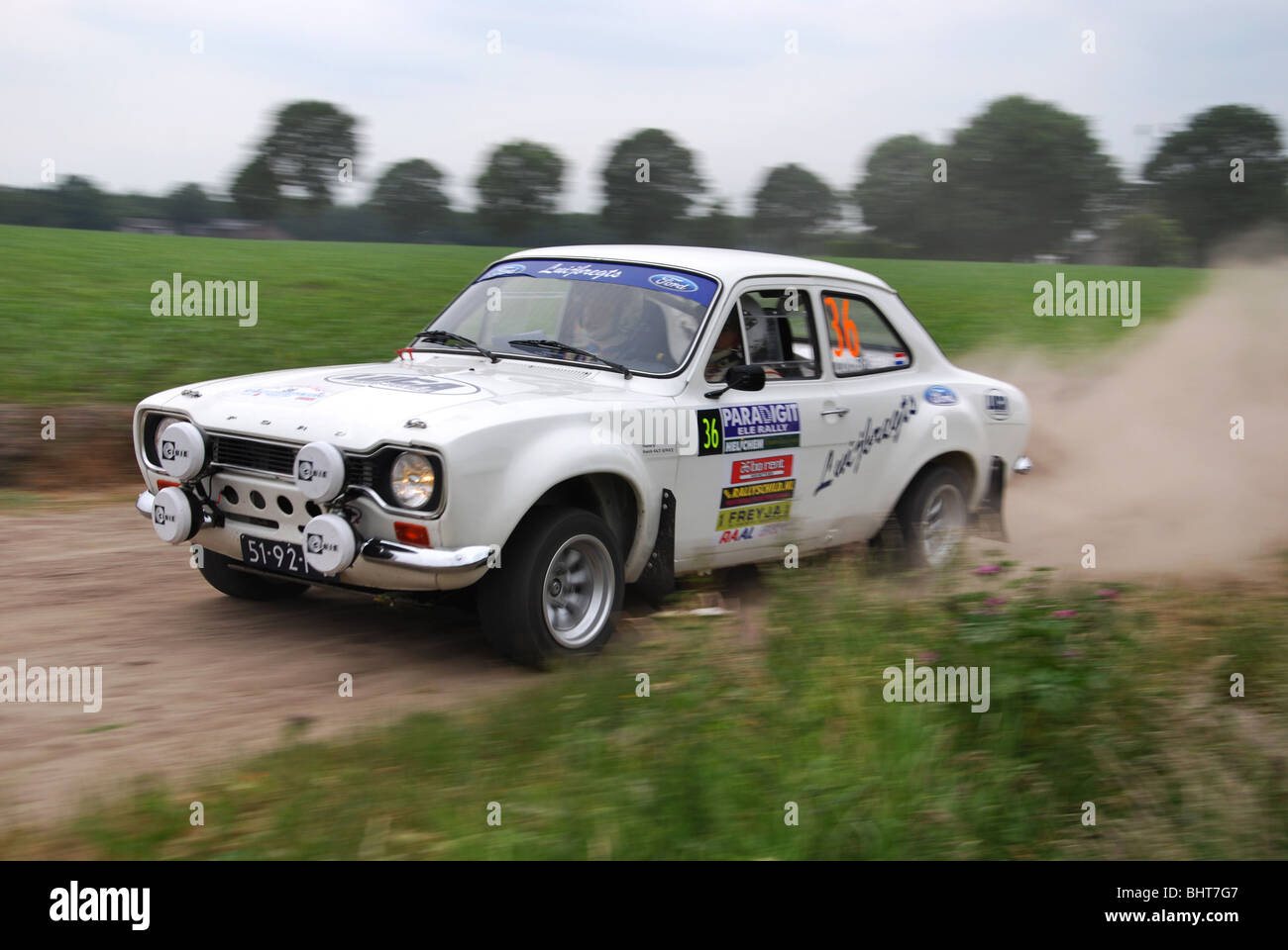 Ford Escort Mk 1 BDA a 2009 Paradigit olandese-ELE rally Foto Stock