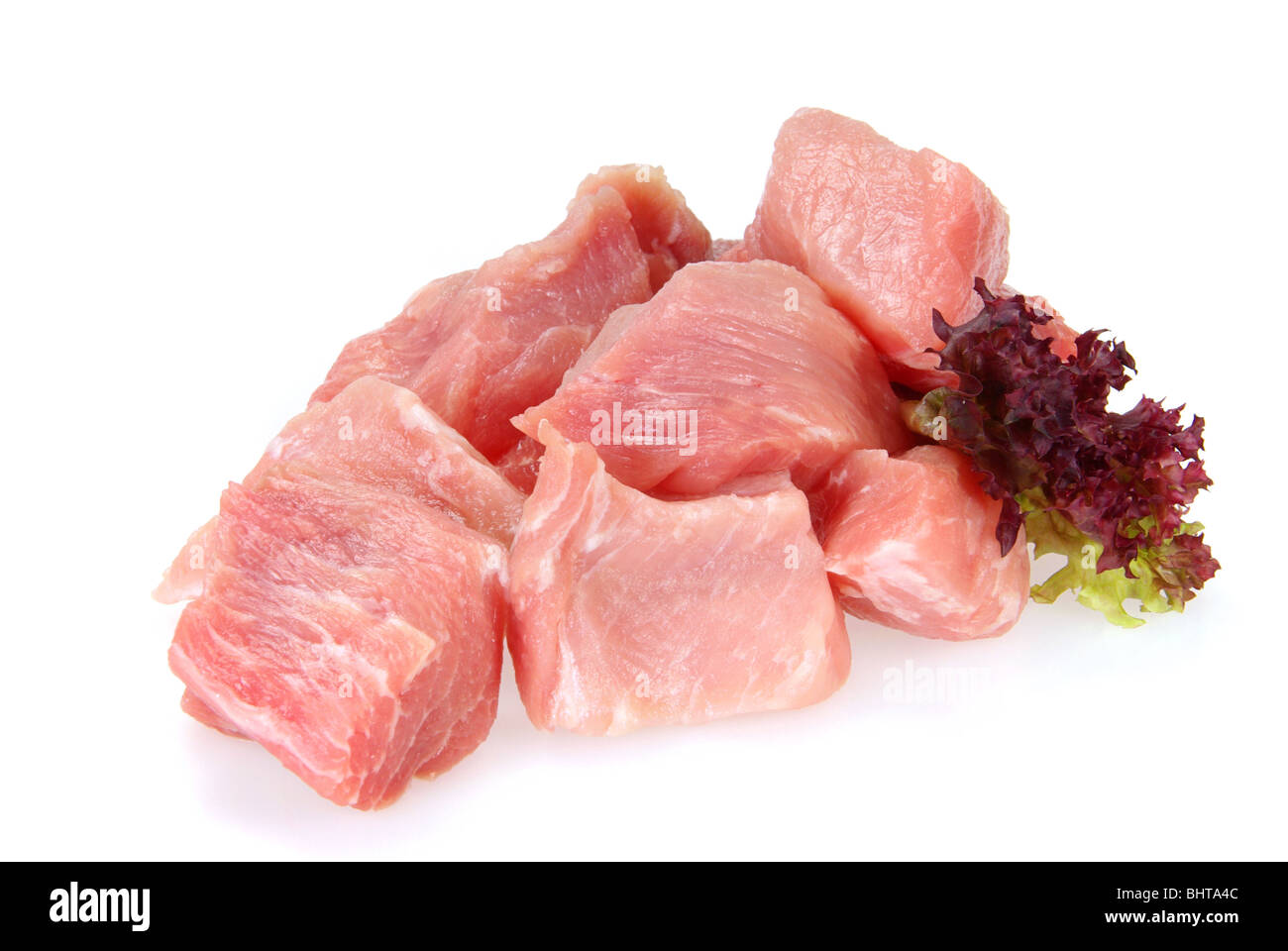 Schweinefleisch roh - carne di maiale raw 08 Foto Stock