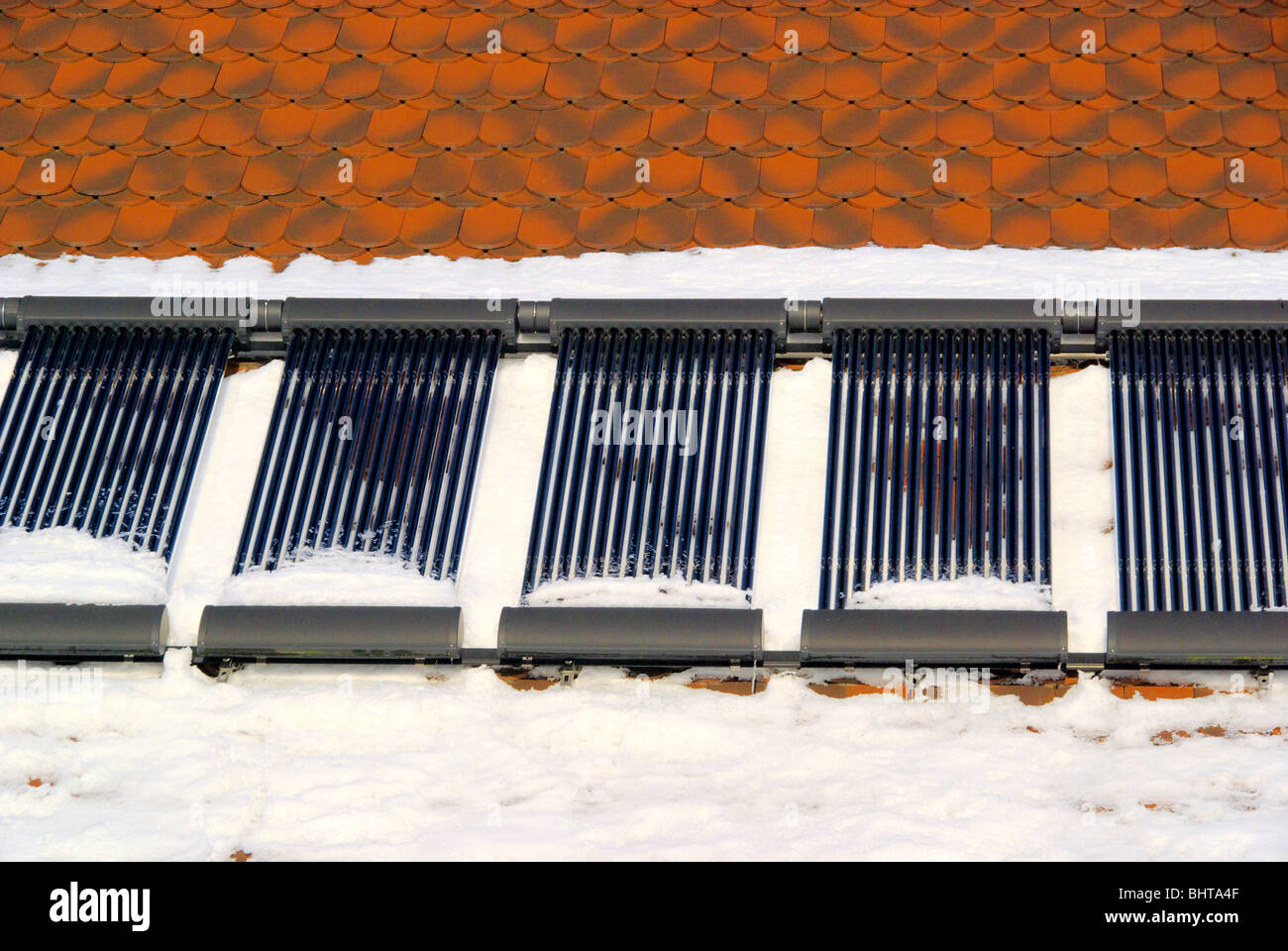 Solaranlage - impianto solare 86 Foto Stock
